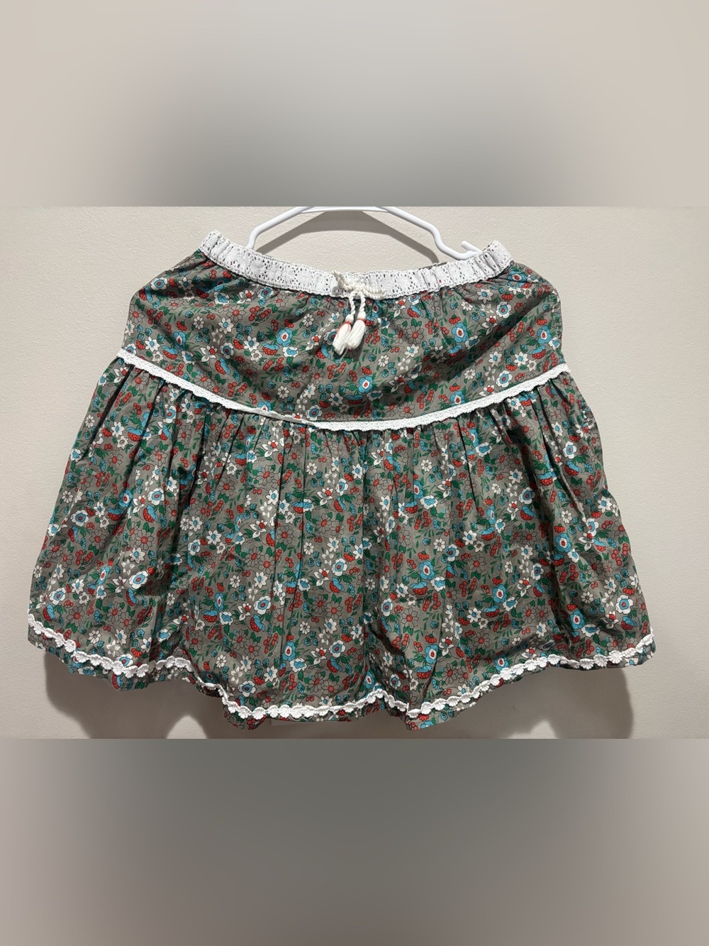 Peek Girls Floral Skirt Size 12 Botanical Garden Boho Fall